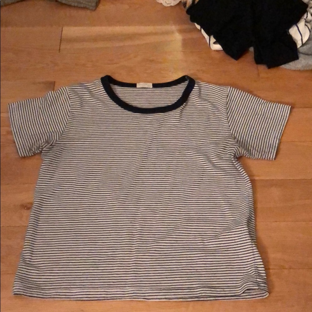 striped fitted t shirt
